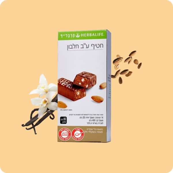 חטיפי חלבונים בטעם וניל שקדים