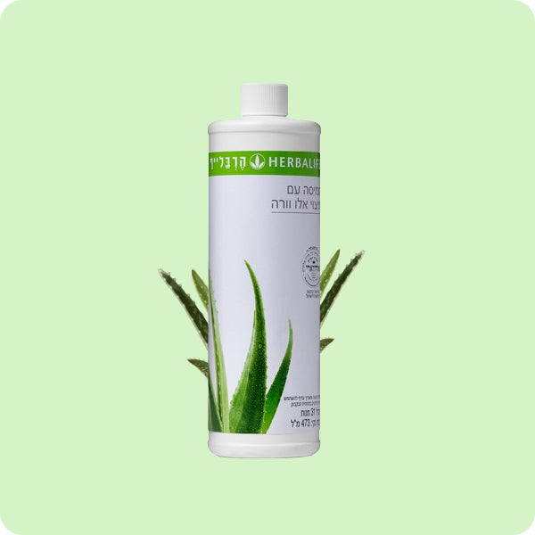 בקבוק משקה אלוורה הרבלייף בטעם טבעי