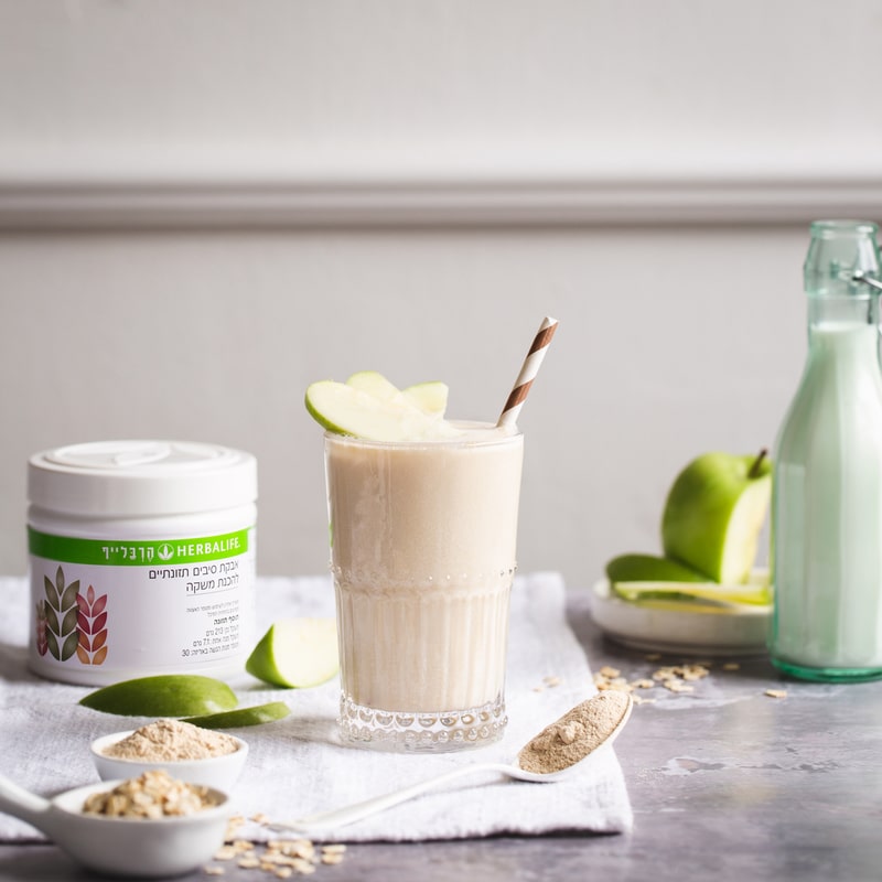 משקה סיבים תזונתיים תפוח מוכן